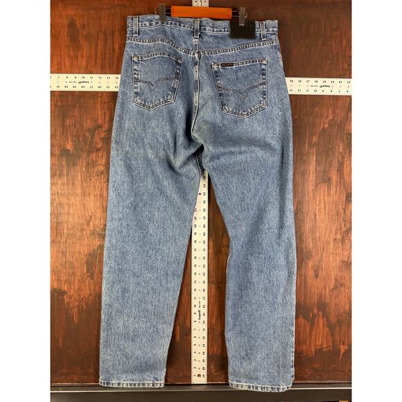 Harley Davidson Relaxed Straight Fit Denim Jeans Pants Blue Mens 34x34 Motorcycl - Picture 10 of 12